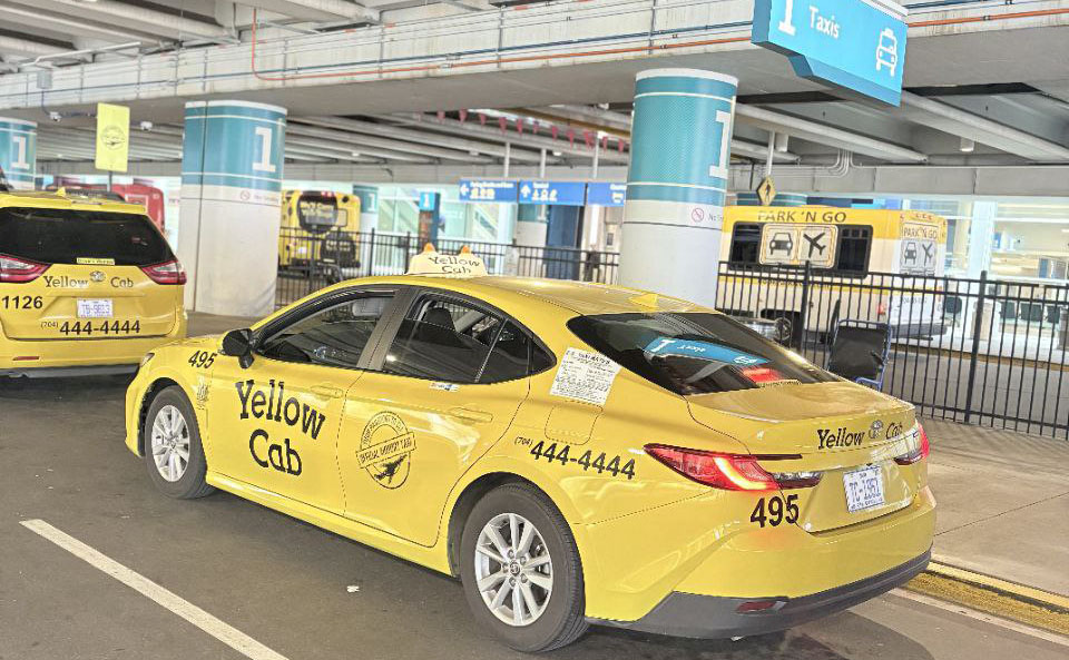 Yellow Cab in CLT airport